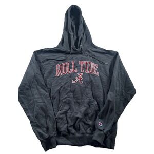 VTG Champion Alabama Crimson Tide Hoodie Sweatshirt Mens Medium Gray Fleece